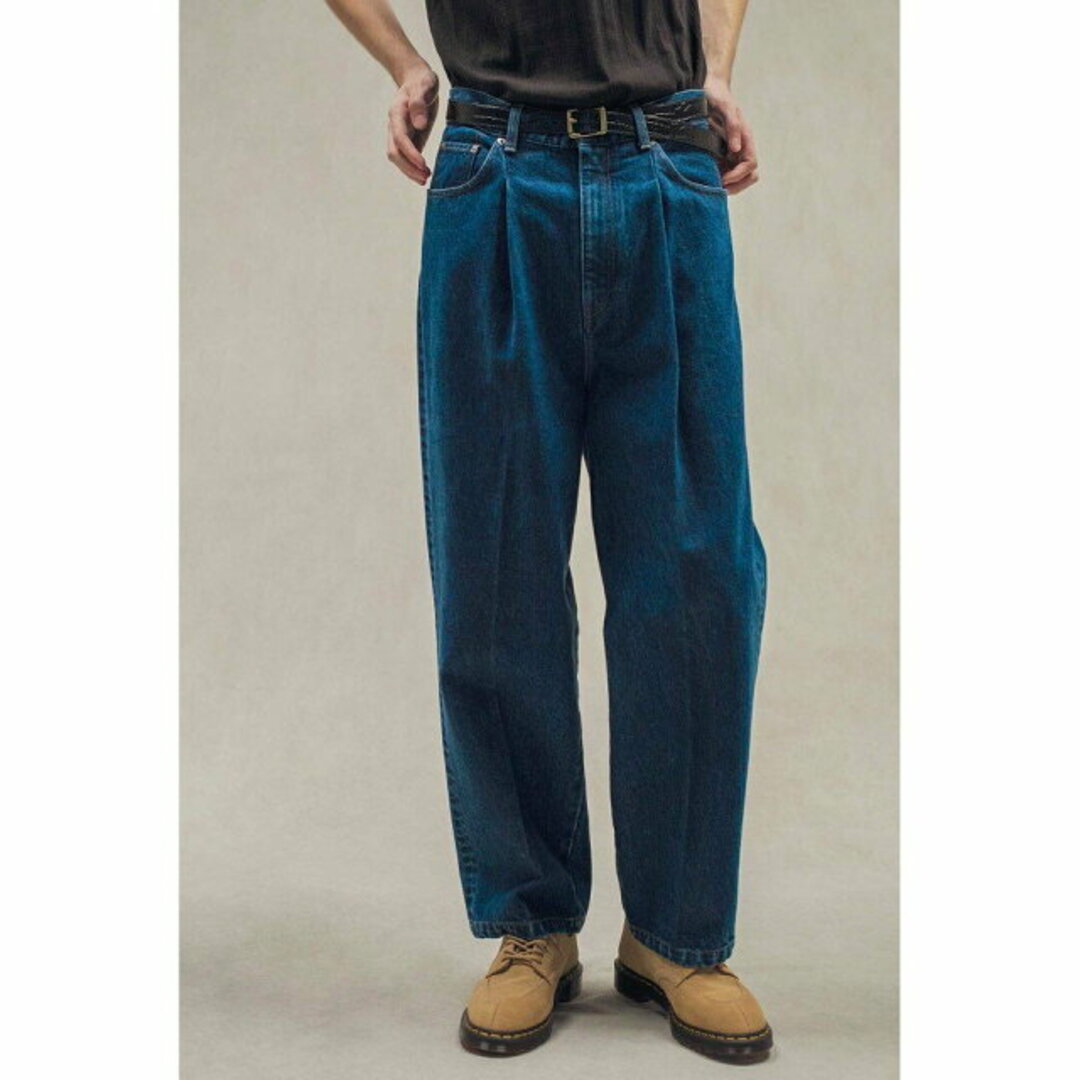 BEAUTY&YOUTH UNITED ARROWS(ビューティアンドユースユナイテッドアローズ)の【NAVY】<monkey time> DENIM 1P WIDE PANTS/デニムパンツ メンズのパンツ(その他)の商品写真