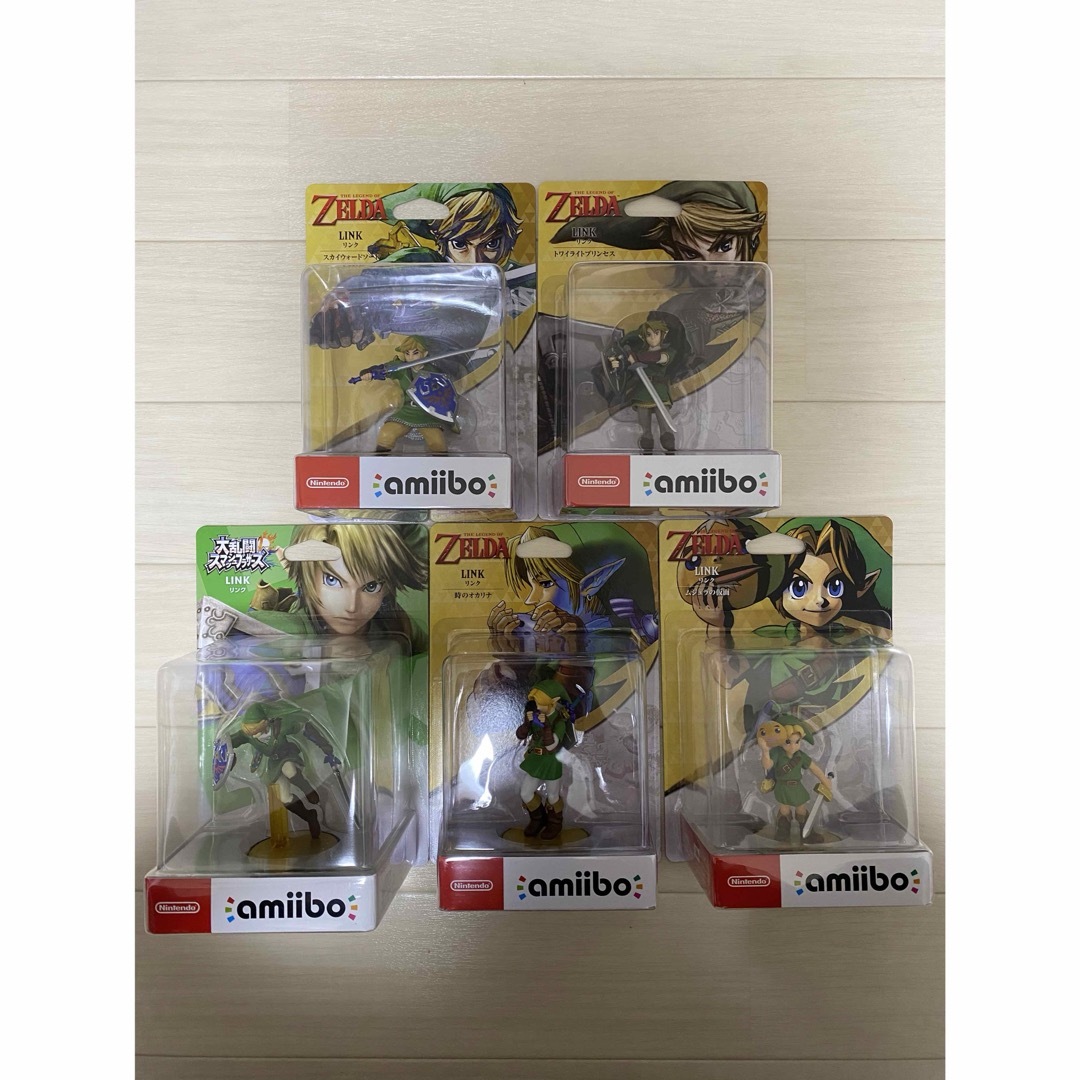 任天堂(ニンテンドウ)の【新品】 amiibo リンク 5種 エンタメ/ホビーのフィギュア(ゲームキャラクター)の商品写真