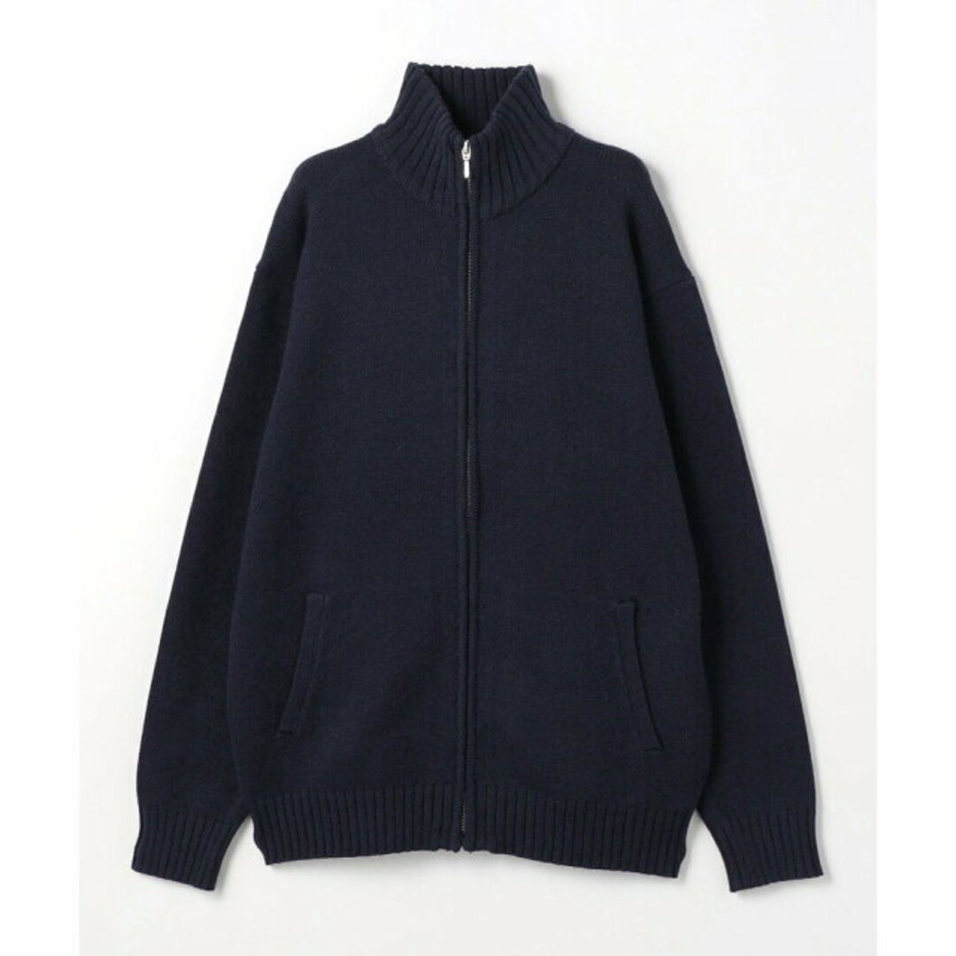 a day in the life(アデイインザライフ)の【NAVY】【S】レイズドネック フルジップ カーディガン<A DAY IN THE LIFE> メンズのトップス(カーディガン)の商品写真