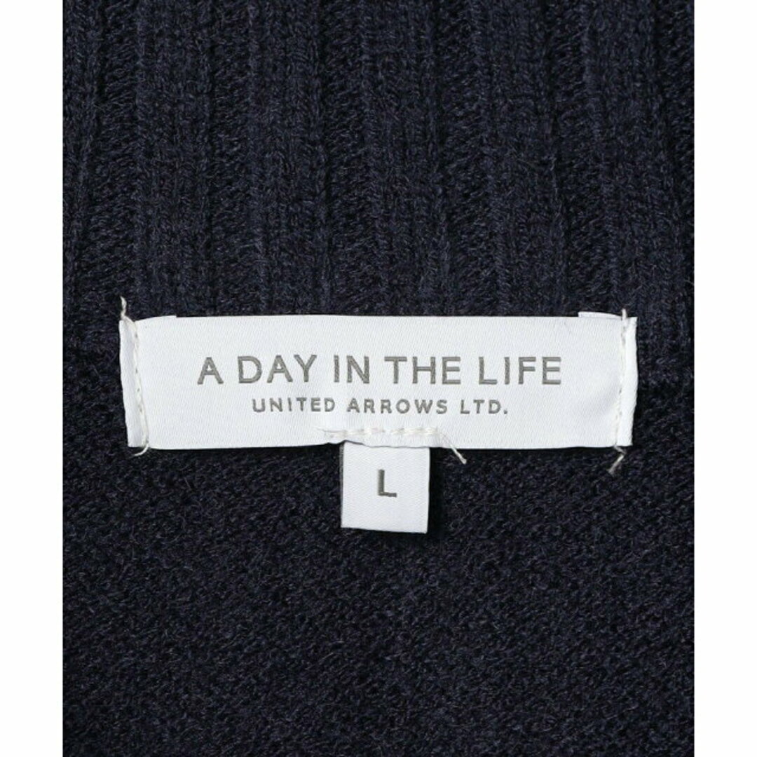 a day in the life(アデイインザライフ)の【NAVY】【S】レイズドネック フルジップ カーディガン<A DAY IN THE LIFE> メンズのトップス(カーディガン)の商品写真