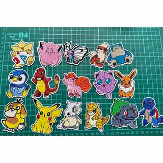 ポケモン アイロンワッペン 16点セット(各種パーツ)