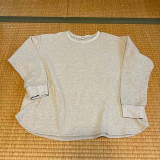 ユニクロ(UNIQLO)のユニクロ　長袖　ワッフル生地　XL(カットソー(長袖/七分))