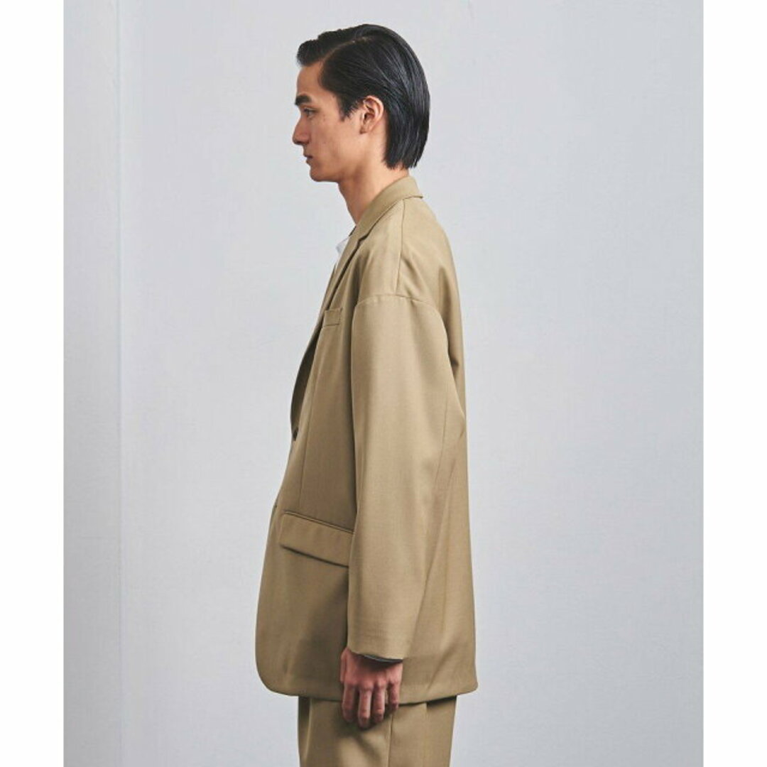 UNITED ARROWS(ユナイテッドアローズ)の【BEIGE】ギャバジン ドロップショルダー 2Bシングル ジャケット メンズのジャケット/アウター(テーラードジャケット)の商品写真