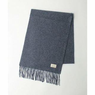 ユナイテッドアローズグリーンレーベルリラクシング(UNITED ARROWS green label relaxing)の【NAVY】カシミヤ ハウンドトゥース マフラー(マフラー)