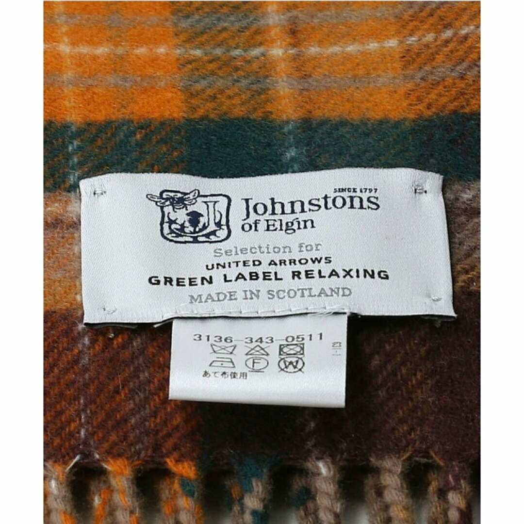 UNITED ARROWS green label relaxing(ユナイテッドアローズグリーンレーベルリラクシング)の【DK.BROWN】<JOHNSTONS*green label relaxing>ウール/カシミヤ マフラー レディースのファッション小物(マフラー/ショール)の商品写真