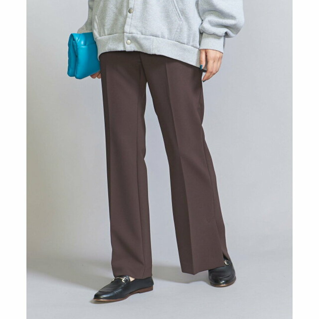 BEAUTY&YOUTH UNITED ARROWS(ビューティアンドユースユナイテッドアローズ)の【DK.BROWN】ダブルクロス フレア パンツ2 -ウォッシャブル- レディースのパンツ(その他)の商品写真