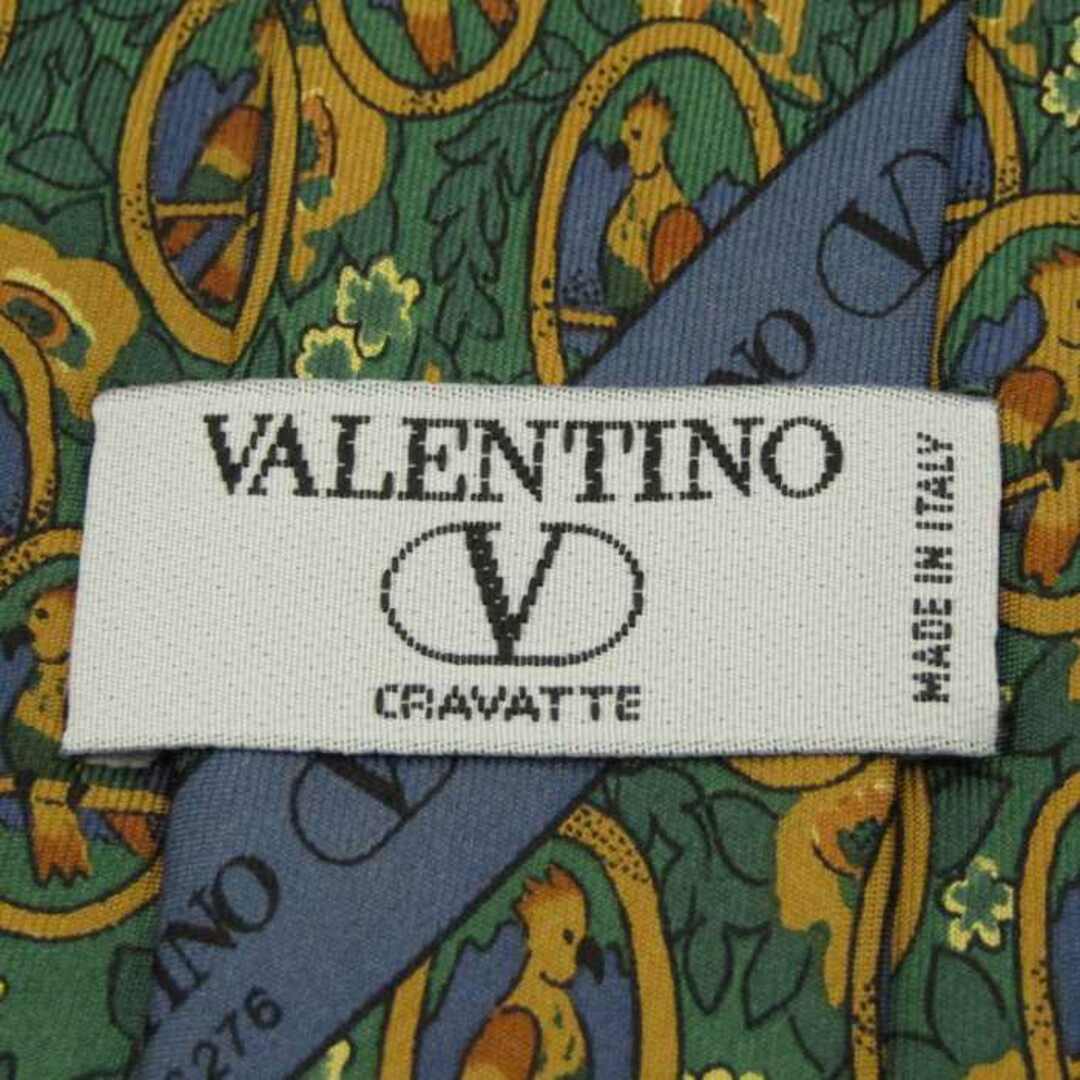 VALENTINO(ヴァレンティノ)のヴァレンティノ ブランド ネクタイ シルク 総柄 動物柄 メンズ ネイビー VALENTINO メンズのファッション小物(ネクタイ)の商品写真