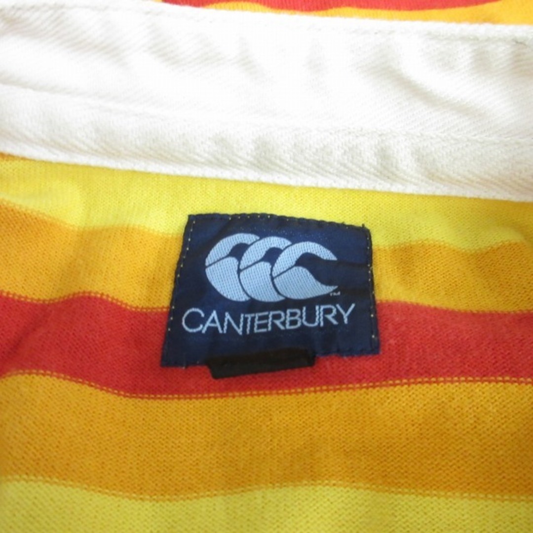 CANTERBURY(カンタベリー)のカンタベリー CANTERBURY 美品 コットン ラガーシャツ ボーダー  L レディースのトップス(ポロシャツ)の商品写真