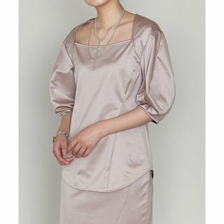 アストラット(ASTRAET)の【LILAC】別注<MUKASA for ASTRAET>トラペーズネック バルーンスリーブカットソー(カットソー(長袖/七分))