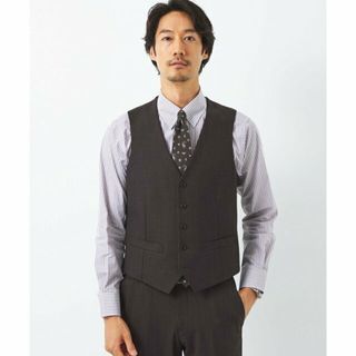 ユナイテッドアローズグリーンレーベルリラクシング(UNITED ARROWS green label relaxing)の【DK.BROWN】A+ バーズアイ スリム 5B スーツベスト -ウォッシャブル-(その他)