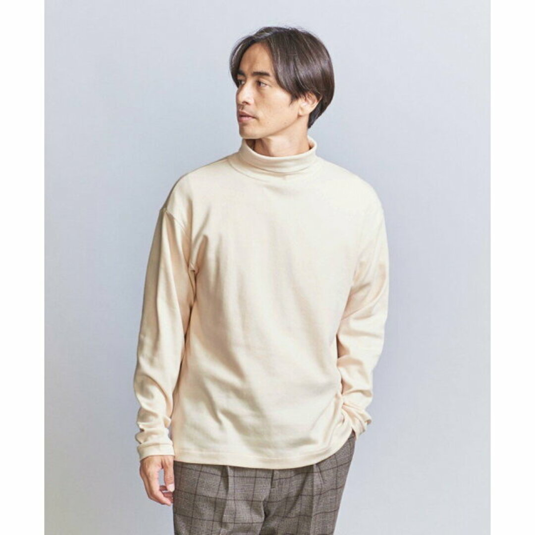 BEAUTY&YOUTH UNITED ARROWS(ビューティアンドユースユナイテッドアローズ)の【NATURAL】エアリー スムース タートル ロングスリーブ カットソー レディースのトップス(カットソー(長袖/七分))の商品写真