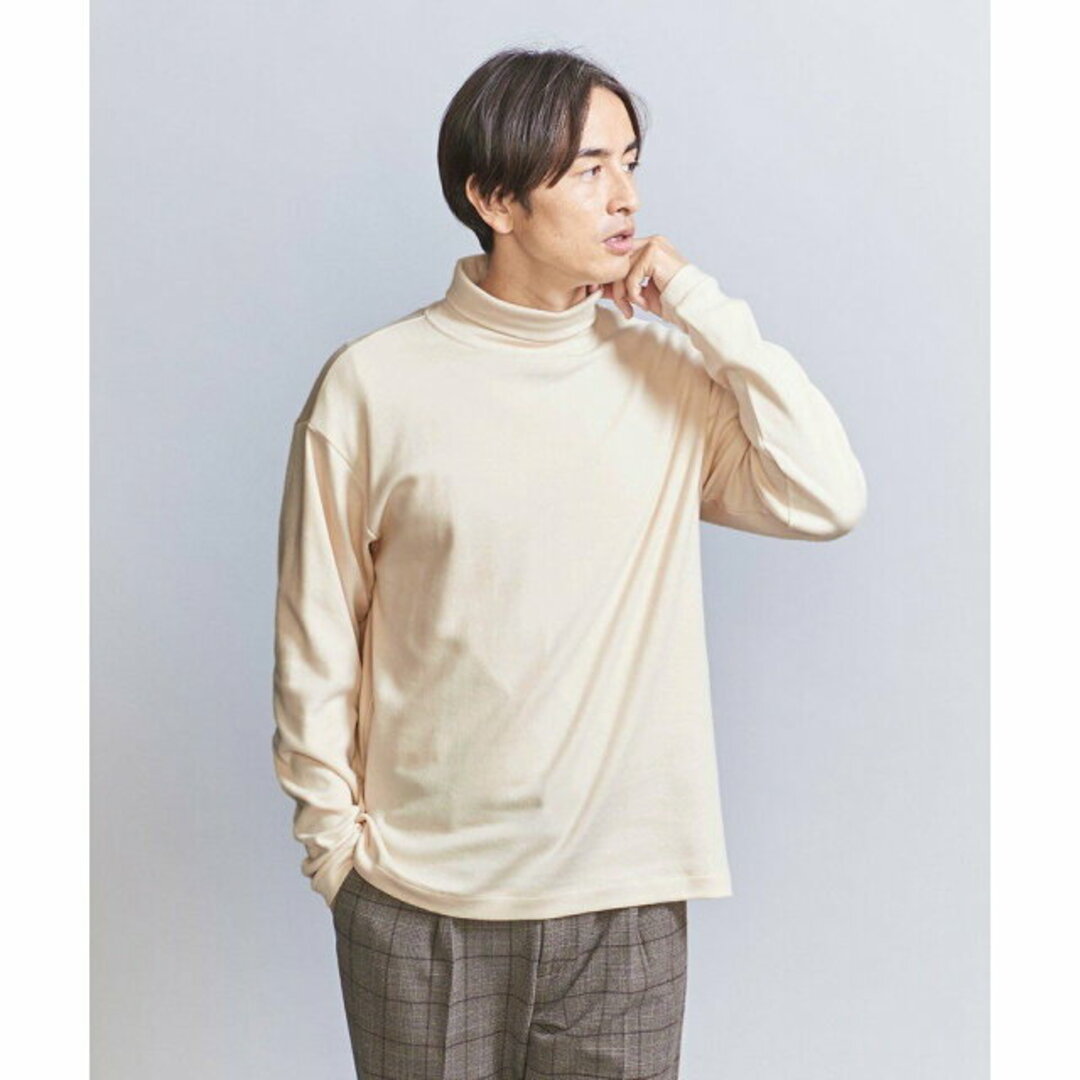 BEAUTY&YOUTH UNITED ARROWS(ビューティアンドユースユナイテッドアローズ)の【NATURAL】【S】エアリー スムース タートル ロングスリーブ カットソー レディースのトップス(カットソー(長袖/七分))の商品写真