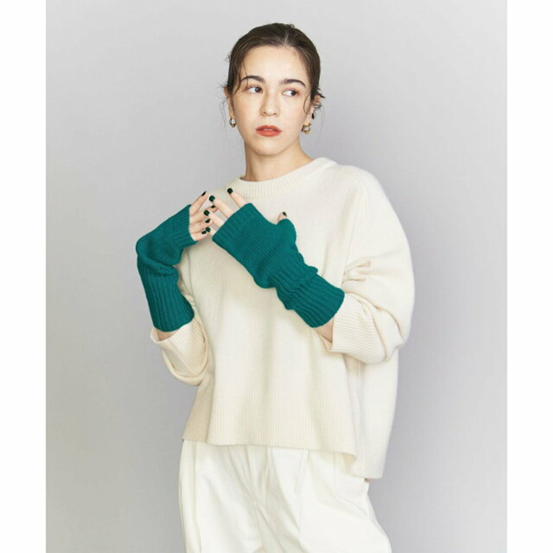 BEAUTY&YOUTH UNITED ARROWS(ビューティアンドユースユナイテッドアローズ)の【KELLY】【FREE】ニットロング リブ フィンガーレス グローブ レディースのファッション小物(手袋)の商品写真