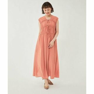 ユナイテッドアローズグリーンレーベルリラクシング(UNITED ARROWS green label relaxing)の【ORANGE】2WAY ギャザー ワンピース(ロングワンピース/マキシワンピース)