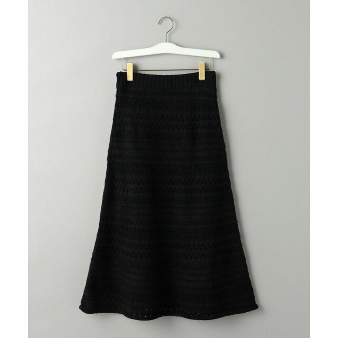 BEAUTY&YOUTH UNITED ARROWS(ビューティアンドユースユナイテッドアローズ)の【BLACK】【FREE】<TORRAZZO DONNA>クロッシェライク ニット スカート レディースのスカート(ロングスカート)の商品写真