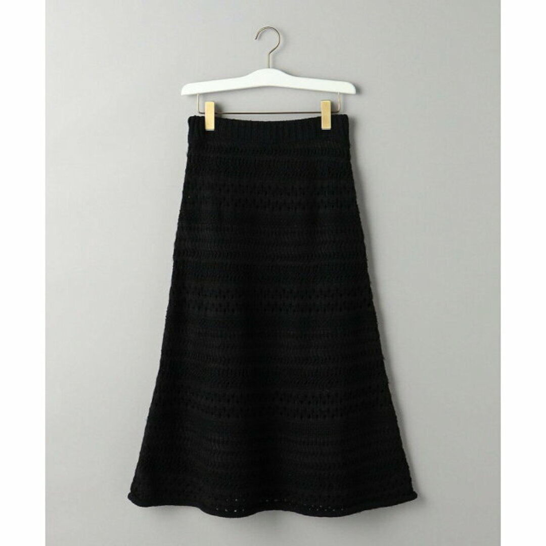 BEAUTY&YOUTH UNITED ARROWS(ビューティアンドユースユナイテッドアローズ)の【BLACK】<TORRAZZO DONNA>クロッシェライク ニット スカート レディースのスカート(ロングスカート)の商品写真