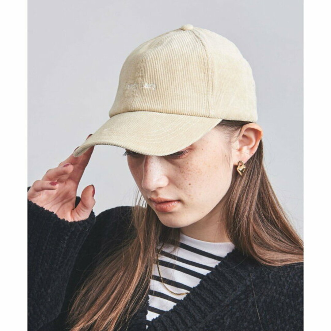 UNITED ARROWS(ユナイテッドアローズ)の【BEIGE】EMB コーデュロイ キャップ レディースの帽子(ハット)の商品写真