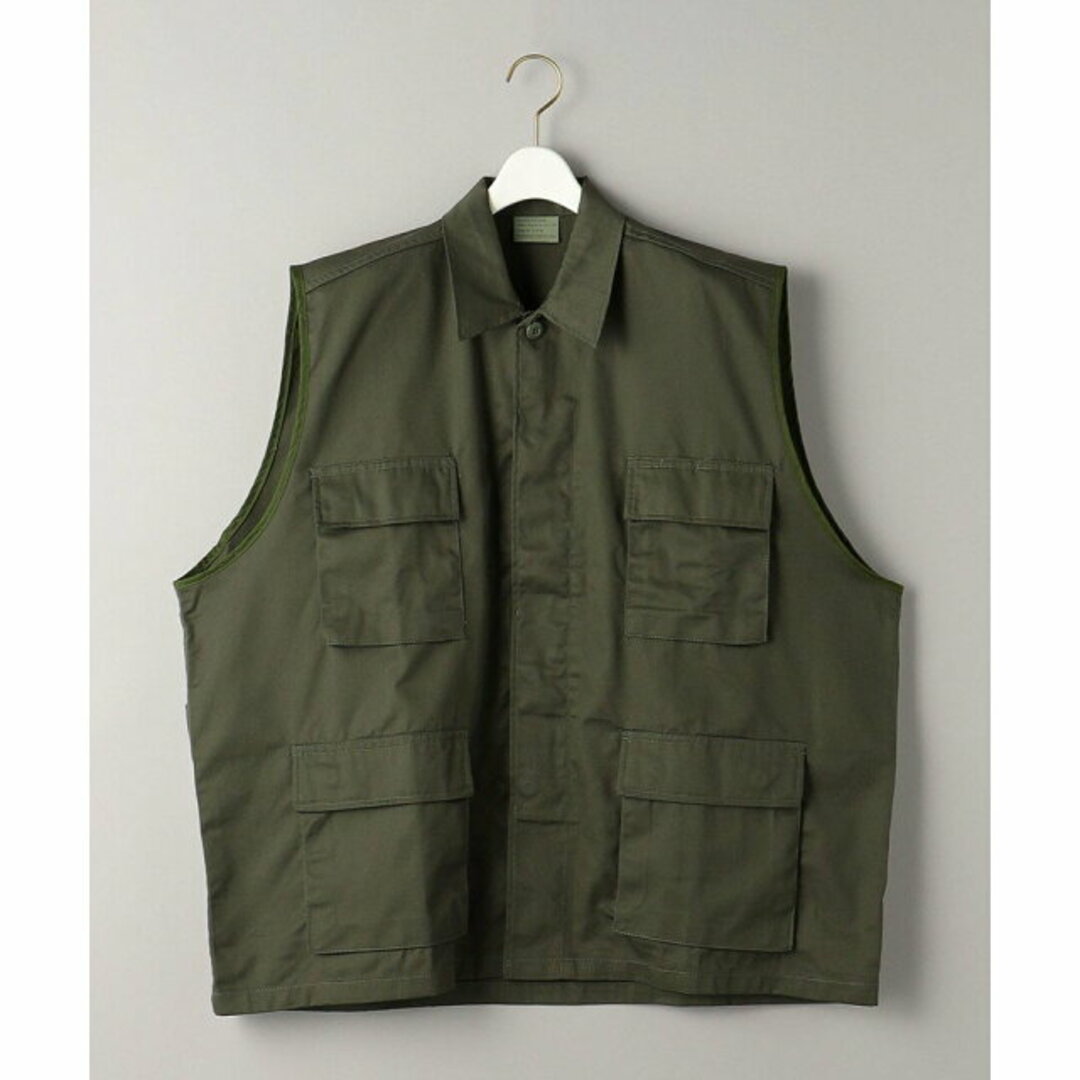 BEAUTY&YOUTH UNITED ARROWS(ビューティアンドユースユナイテッドアローズ)の【OLIVE】【XL】<THRIFTY LOOK>アーミー ベスト 2 レディースのジャケット/アウター(テーラードジャケット)の商品写真