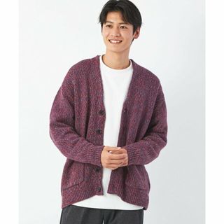 ユナイテッドアローズグリーンレーベルリラクシング(UNITED ARROWS green label relaxing)の【RED】マルチカラーテンジク Vネック カーディガン(その他)