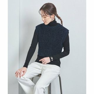 ユナイテッドアローズ(UNITED ARROWS)の【NAVY】グリッター ラメ ニットベスト(ニット/セーター)