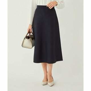 ユナイテッドアローズグリーンレーベルリラクシング(UNITED ARROWS green label relaxing)の【NAVY】フォルム ニット フレア スカート -ウォッシャブル-(ロングスカート)