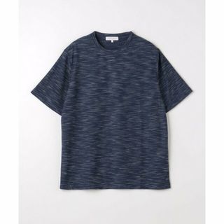 アデイインザライフ(a day in the life)の【NAVY】メランジ リップル クルーネックTシャツ<A DAY IN THE LIFE>(Tシャツ/カットソー(半袖/袖なし))