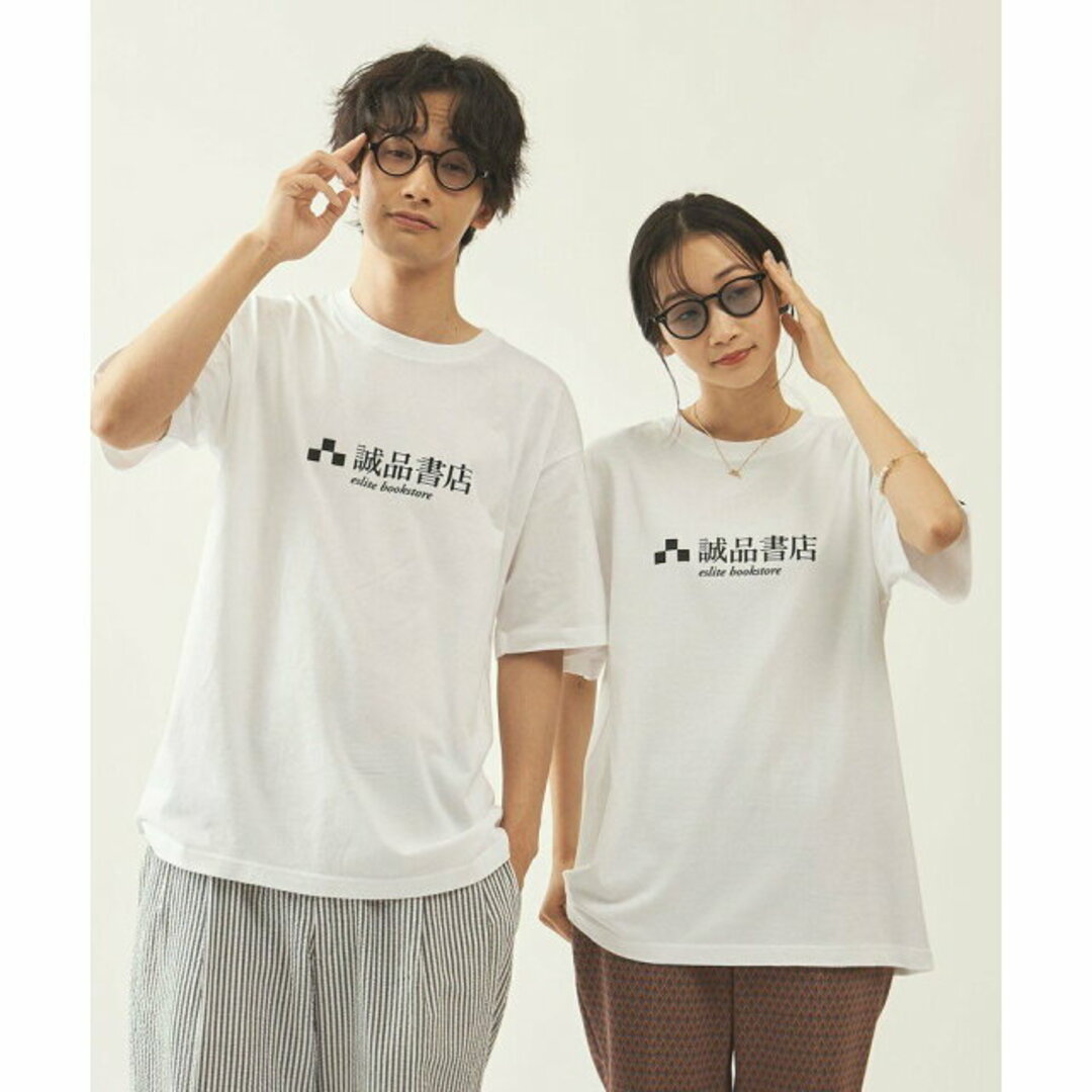 BEAUTY&YOUTH UNITED ARROWS(ビューティアンドユースユナイテッドアローズ)の【WHITE】<info. BEAUTY&YOUTH * The eslite book store> BOOKS LOGO Tシャツ メンズのトップス(Tシャツ/カットソー(半袖/袖なし))の商品写真