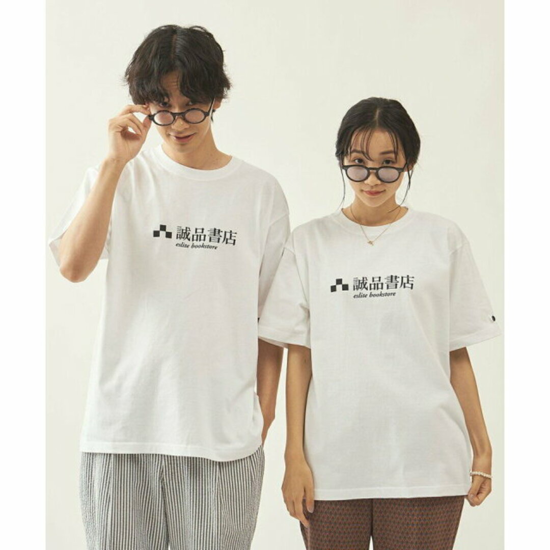 BEAUTY&YOUTH UNITED ARROWS(ビューティアンドユースユナイテッドアローズ)の【WHITE】<info. BEAUTY&YOUTH * The eslite book store> BOOKS LOGO Tシャツ メンズのトップス(Tシャツ/カットソー(半袖/袖なし))の商品写真