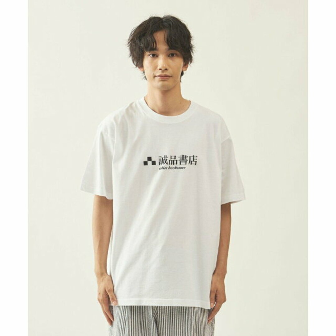 BEAUTY&YOUTH UNITED ARROWS(ビューティアンドユースユナイテッドアローズ)の【WHITE】<info. BEAUTY&YOUTH * The eslite book store> BOOKS LOGO Tシャツ メンズのトップス(Tシャツ/カットソー(半袖/袖なし))の商品写真