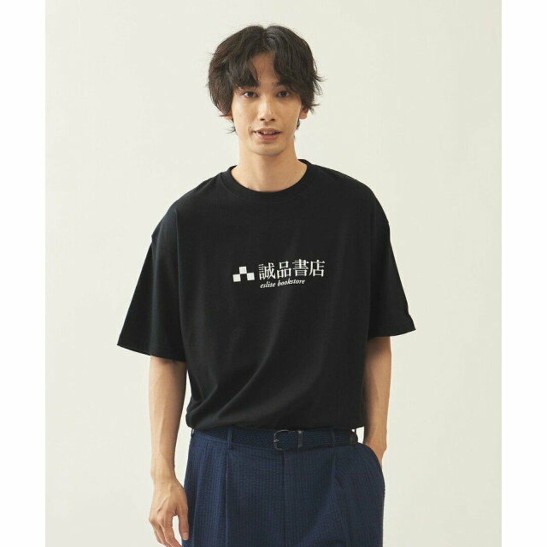 BEAUTY&YOUTH UNITED ARROWS(ビューティアンドユースユナイテッドアローズ)の【BLACK】【M】<info. BEAUTY&YOUTH * The eslite book store> BOOKS LOGO Tシャツ メンズのトップス(Tシャツ/カットソー(半袖/袖なし))の商品写真