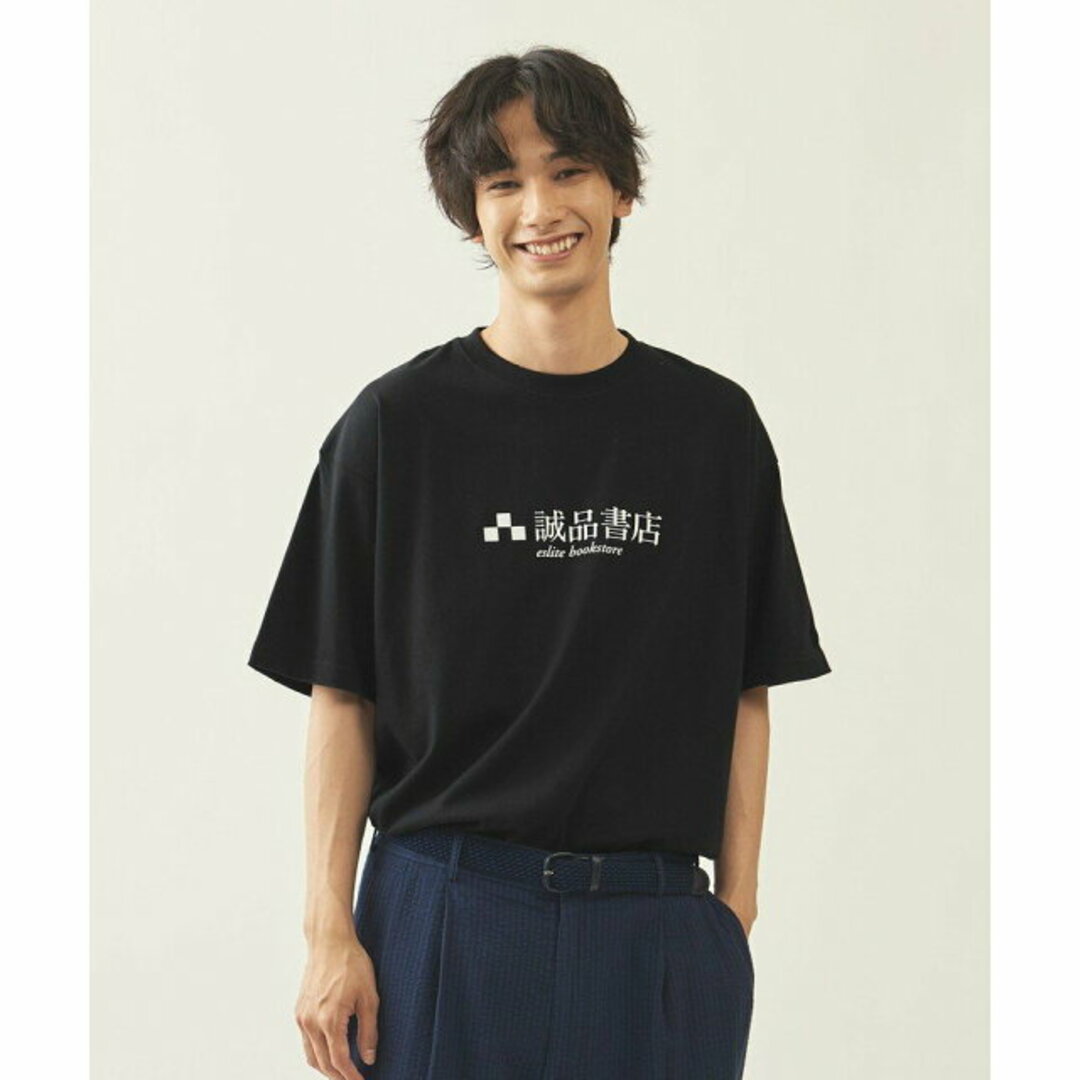 BEAUTY&YOUTH UNITED ARROWS(ビューティアンドユースユナイテッドアローズ)の【BLACK】【M】<info. BEAUTY&YOUTH * The eslite book store> BOOKS LOGO Tシャツ メンズのトップス(Tシャツ/カットソー(半袖/袖なし))の商品写真