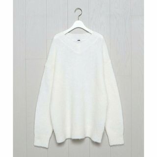 ビューティアンドユースユナイテッドアローズ(BEAUTY&YOUTH UNITED ARROWS)の【WHITE】<H>WOOL MOHAIR V NECK PULLOVER/ニット(ニット/セーター)