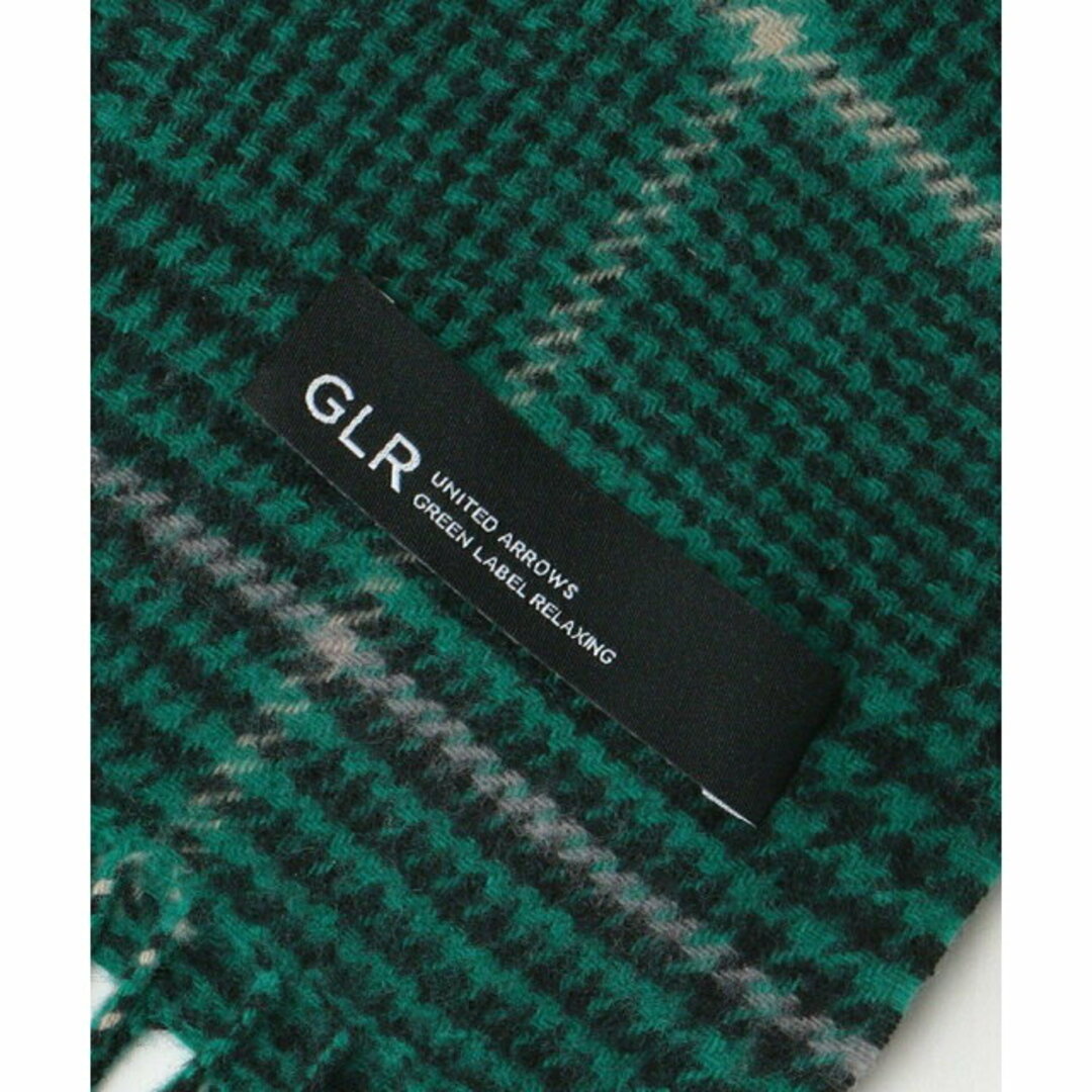 UNITED ARROWS green label relaxing(ユナイテッドアローズグリーンレーベルリラクシング)の【DK.GREEN】グレンチェック マフラー メンズのファッション小物(マフラー)の商品写真