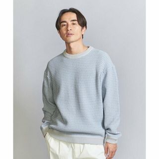 ビューティアンドユースユナイテッドアローズ(BEAUTY&YOUTH UNITED ARROWS)の【LT.BLUE】ドロップ パターン バルーン クルーネック ニット(その他)