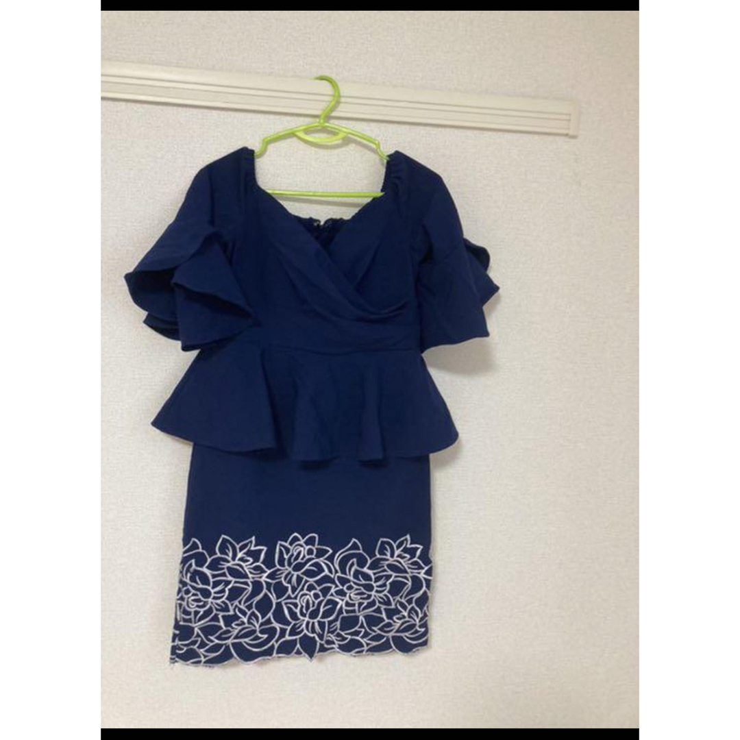 キャバ ドレス ワンピース ペプラム レディースのフォーマル/ドレス(ナイトドレス)の商品写真