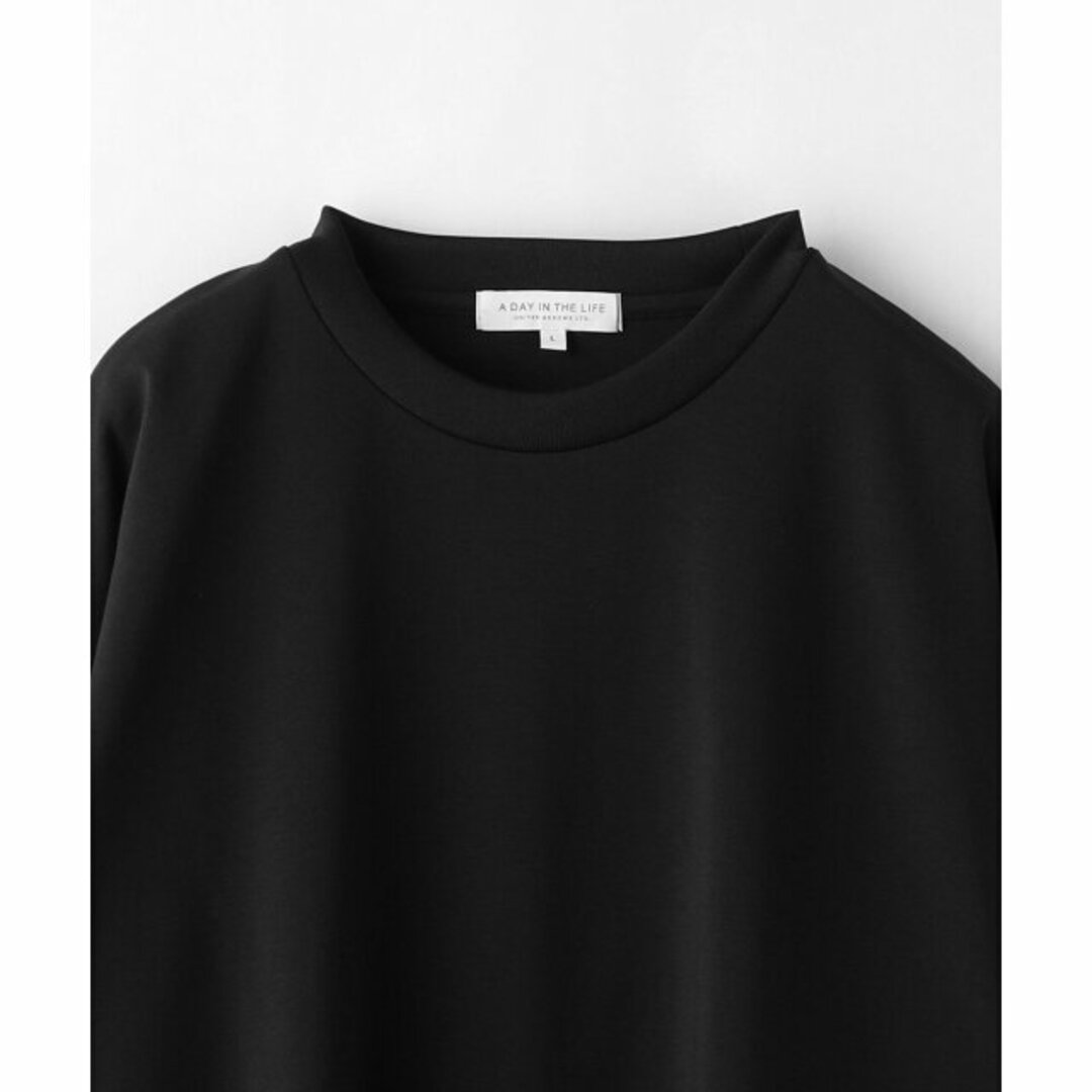 a day in the life(アデイインザライフ)の【BLACK】ポンチ フォーム クルーネック カットソー<A DAY IN THE LIFE> メンズのトップス(Tシャツ/カットソー(半袖/袖なし))の商品写真