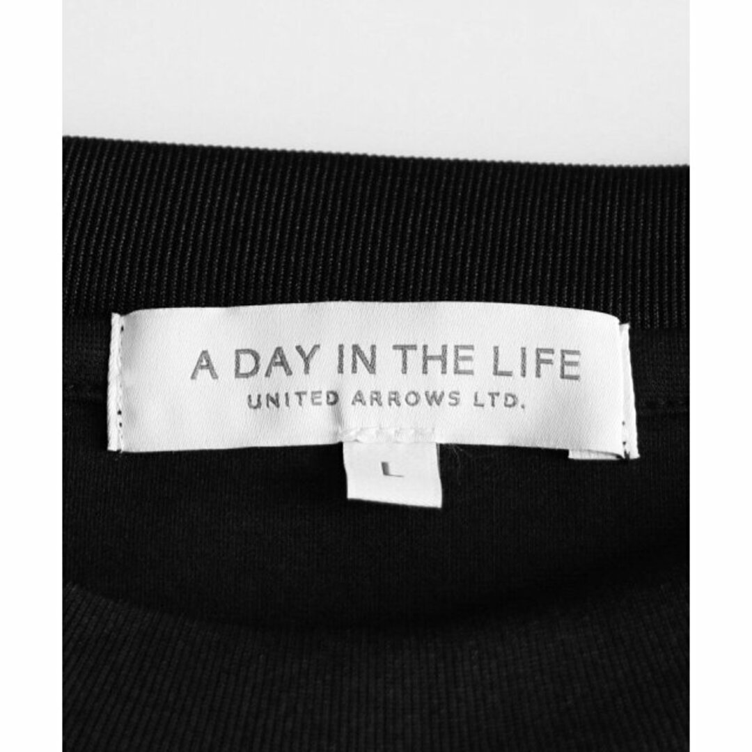 a day in the life(アデイインザライフ)の【BLACK】ポンチ フォーム クルーネック カットソー<A DAY IN THE LIFE> メンズのトップス(Tシャツ/カットソー(半袖/袖なし))の商品写真