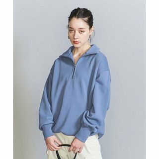 ビューティアンドユースユナイテッドアローズ(BEAUTY&YOUTH UNITED ARROWS)の【NAVY】コットン ハーフジップ スウェット プルオーバー -ウォッシャブル-(トレーナー/スウェット)