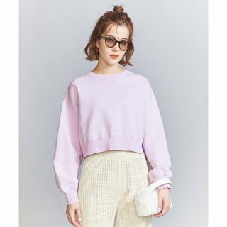 ビューティアンドユースユナイテッドアローズ(BEAUTY&YOUTH UNITED ARROWS)の【LT.PINK】コットン裏毛 ショートワイド スウェットプルオーバー(トレーナー/スウェット)