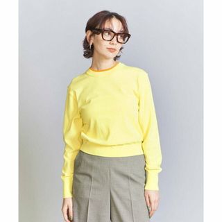 ビューティアンドユースユナイテッドアローズ(BEAUTY&YOUTH UNITED ARROWS)の【YELLOW】デュアルクルーネック リブニット プルオーバー(ニット/セーター)