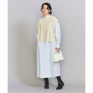 ビューティアンドユースユナイテッドアローズ(BEAUTY&YOUTH UNITED ARROWS)の【LT.BLUE】バックスリット レイヤード フレア ワンピース -ウォッシャブル-(ロングワンピース/マキシワンピース)