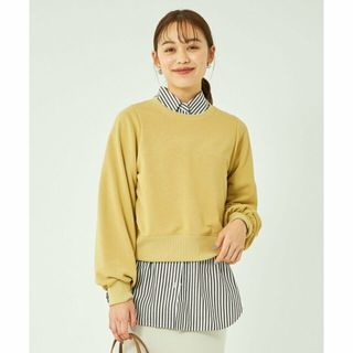 ユナイテッドアローズグリーンレーベルリラクシング(UNITED ARROWS green label relaxing)の【YELLOW】<エッセンシャルアイテム> ウラケ プルオーバー カットソー -吸水速乾・UVカット-(カットソー(長袖/七分))