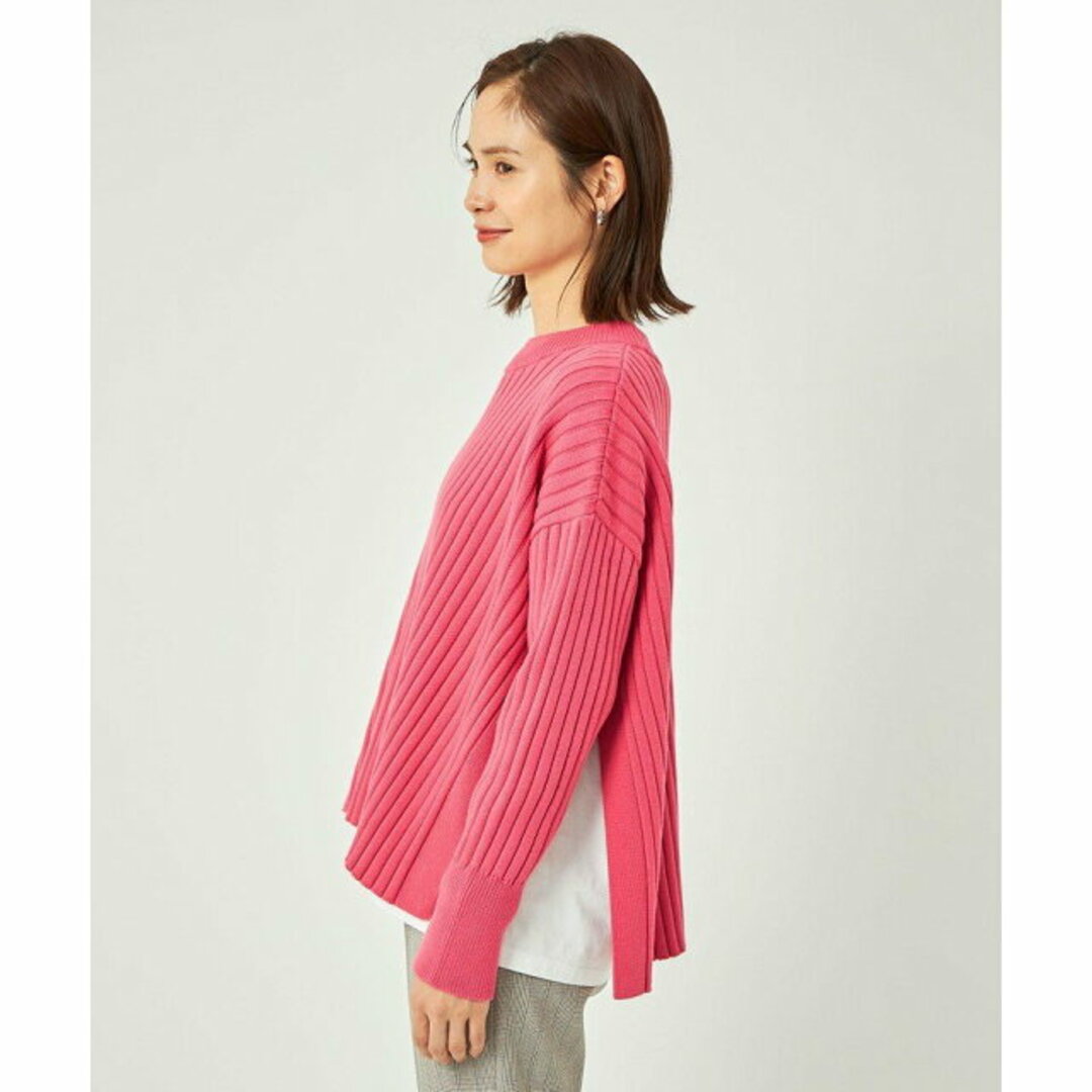 UNITED ARROWS green label relaxing(ユナイテッドアローズグリーンレーベルリラクシング)の【PINK】【FREE】ワイド リブ スリット プルオーバー ニット -ウォッシャブル- レディースのトップス(ニット/セーター)の商品写真