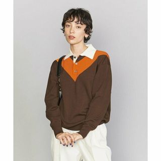 ビューティアンドユースユナイテッドアローズ(BEAUTY&YOUTH UNITED ARROWS)の【MD.BROWN】Vライン ポロ ニット プルオーバー(ニット/セーター)