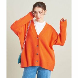 ビューティアンドユースユナイテッドアローズ(BEAUTY&YOUTH UNITED ARROWS)の【ORANGE】ウールカシミヤ アクアオーバーVネックカーディガン(カーディガン)