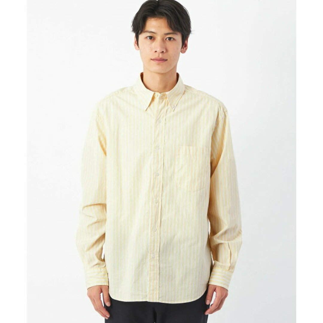 UNITED ARROWS green label relaxing(ユナイテッドアローズグリーンレーベルリラクシング)の【YELLOW】パターンストライプ ジャストルーズ ボタンダウン シャツ その他のその他(その他)の商品写真