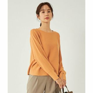 ユナイテッドアローズグリーンレーベルリラクシング(UNITED ARROWS green label relaxing)の【ORANGE】ワイド リブ クロップド プルオーバー ニット -ウォッシャブル-(ニット/セーター)