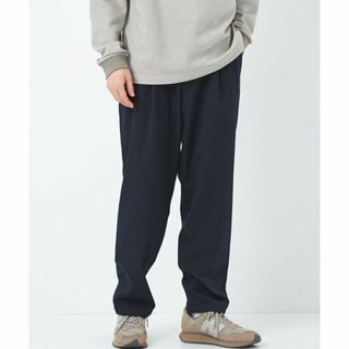 ユナイテッドアローズグリーンレーベルリラクシング(UNITED ARROWS green label relaxing)の【NAVY】TRカルゼ 2プリーツ テーパード パンツ -ストレッチ-(その他)