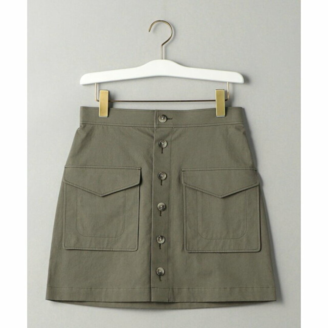 BEAUTY&YOUTH UNITED ARROWS(ビューティアンドユースユナイテッドアローズ)の【OLIVE】【M】コットンツイル パッチポケット ミニスカート -ウォッシャブル- レディースのスカート(ミニスカート)の商品写真