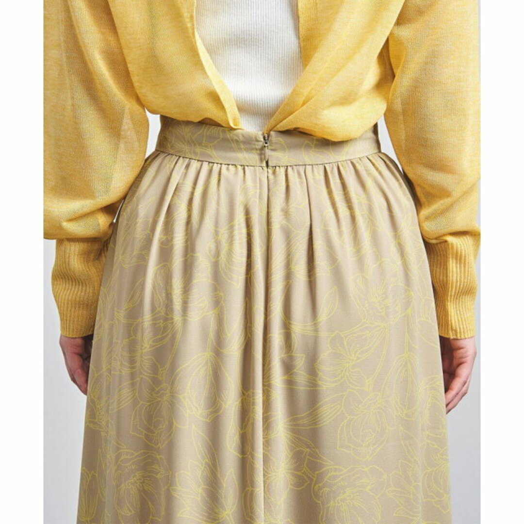 UNITED ARROWS(ユナイテッドアローズ)の【BEIGE】<UNITED ARROWS>フラワープリント ティアード スカート W† レディースのスカート(ロングスカート)の商品写真